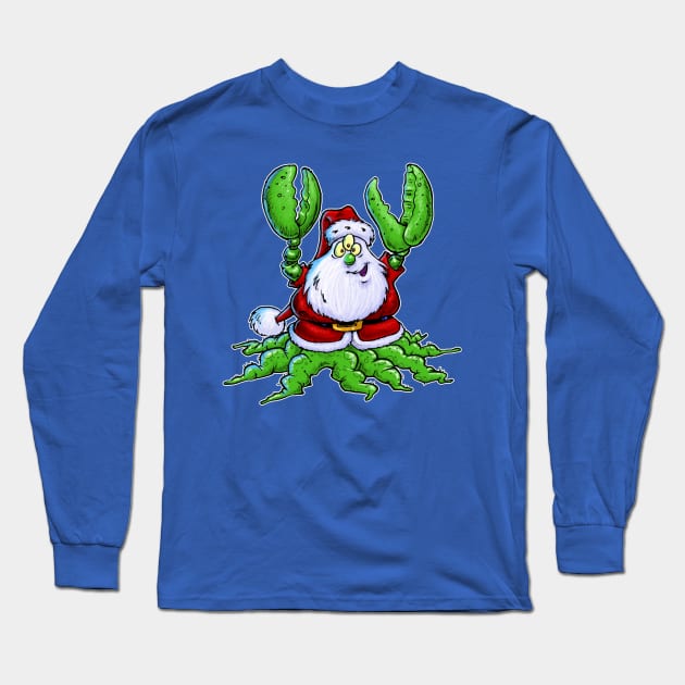 Santa Claws Long Sleeve T-Shirt by Bleee